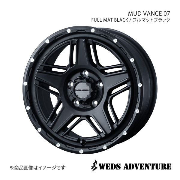 WEDS-ADVENTURE/MUD VANCE 07 ジューク F15 アルミホイール1本【17×7.0J 5-114.3 INSET40 FULL MAT BLACK (フルマットブラック)】0040537_画像1