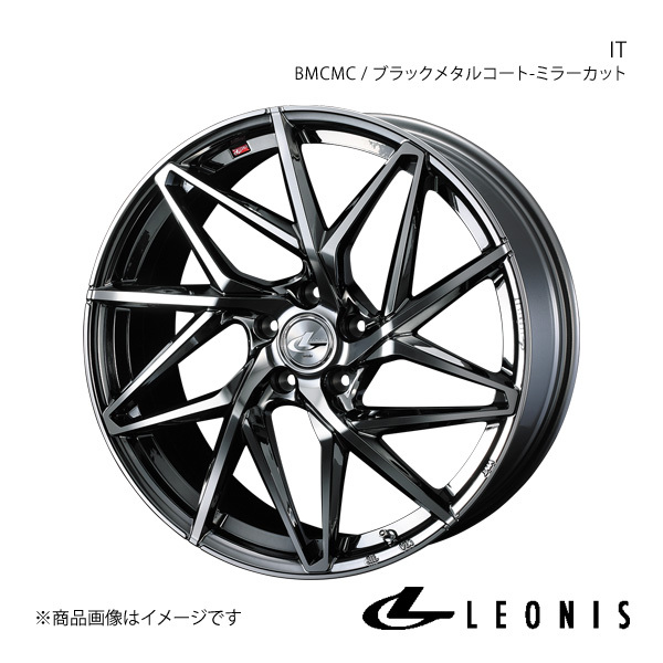 LEONIS/IT アルファード 20系 アルミホイール1本【19×8.0J 5-114.3 INSET35 BMCMC(ブラックメタルコート/ミラーカット)】0040624_画像1