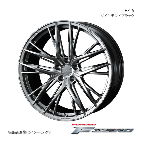 F ZERO/FZ-5 GRヤリス 10系 RC アルミホイール1本【18×8.0J 5-114.3 INSET43 ダイヤモンドブラック】0040753_画像1