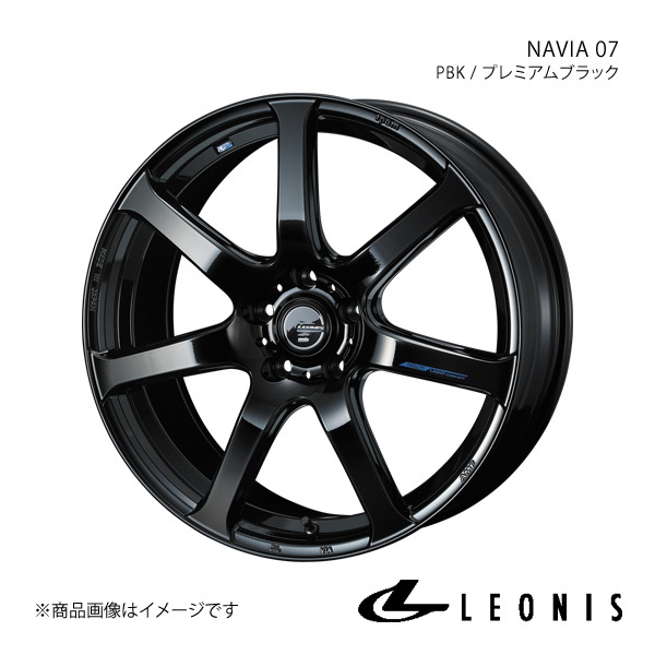 LEONIS/NAVIA 07 Mercedes Benz Cクラスセダン W205 C220d アバンギャルド ホイール1本【18×8.0J 5-112 INSET42 PBK】0040099_画像1