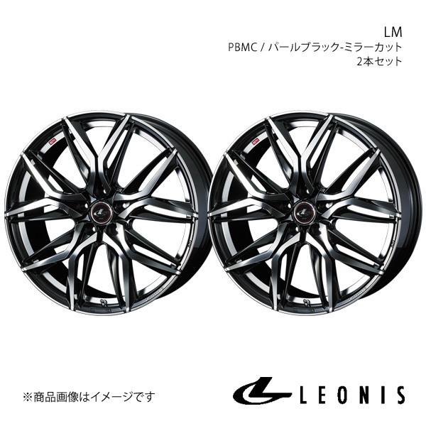 LEONIS/LM アコードツアラー CW1/CW2 TYPE-S除く アルミホイール2本セット【18×7.0J 5-114.3 INSET47 PBMC】0040822×2_画像1