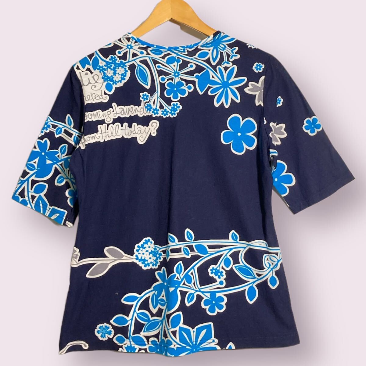 BUGARRI 新品未使用　日本製　五分袖　カットソー　花柄