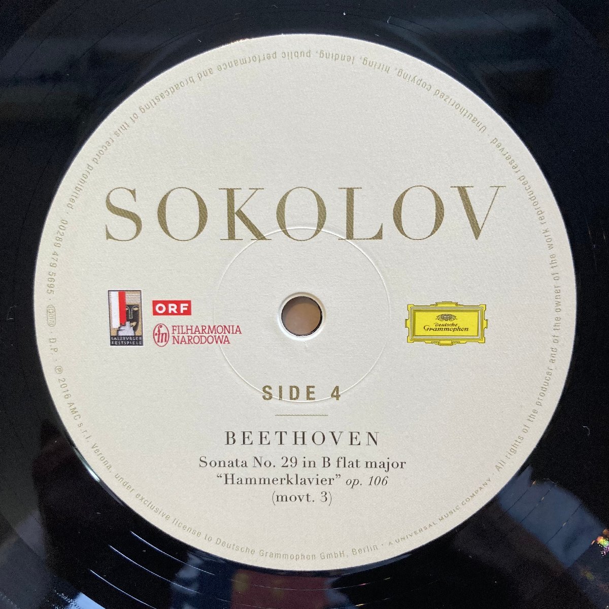 ★GRIGORY SOKOLOV グリゴリー・ソコロフ / SCHUBERT/BEETHOVEN / 4795693 / 重量盤 ★送料着払い★URT_画像6