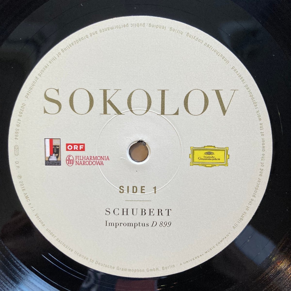 ★GRIGORY SOKOLOV グリゴリー・ソコロフ / SCHUBERT/BEETHOVEN / 4795693 / 重量盤 ★送料着払い★URT_画像3