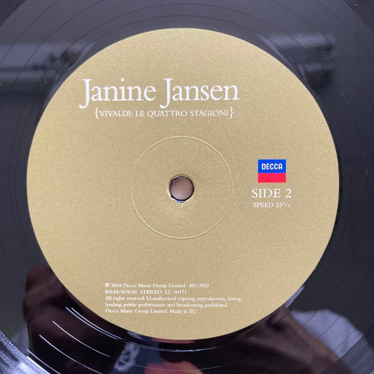 ★JANINE JANSEN ジャニーヌ・ヤンセン / VIVALDI: FOUR SEASONS / 4830959 / 重量盤 ★送料着払い★URT_画像5