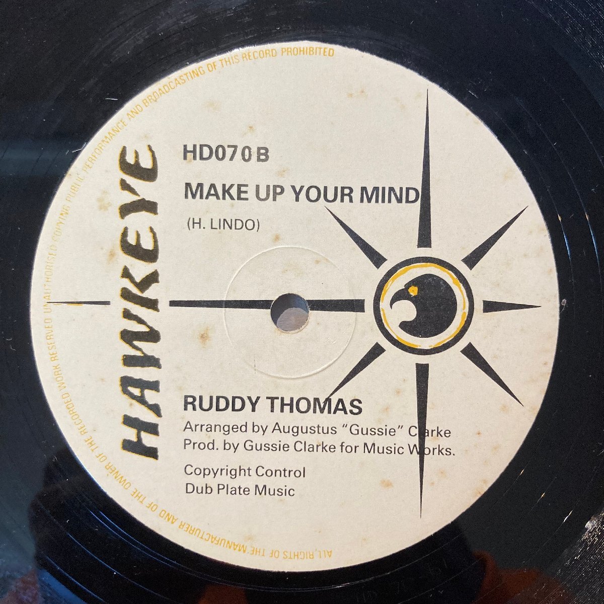 RUDDY THOMAS /TELL IT LIKE IT IS /HD070 /12” /UK-ORIGINAL★送料着払い★URT_画像2