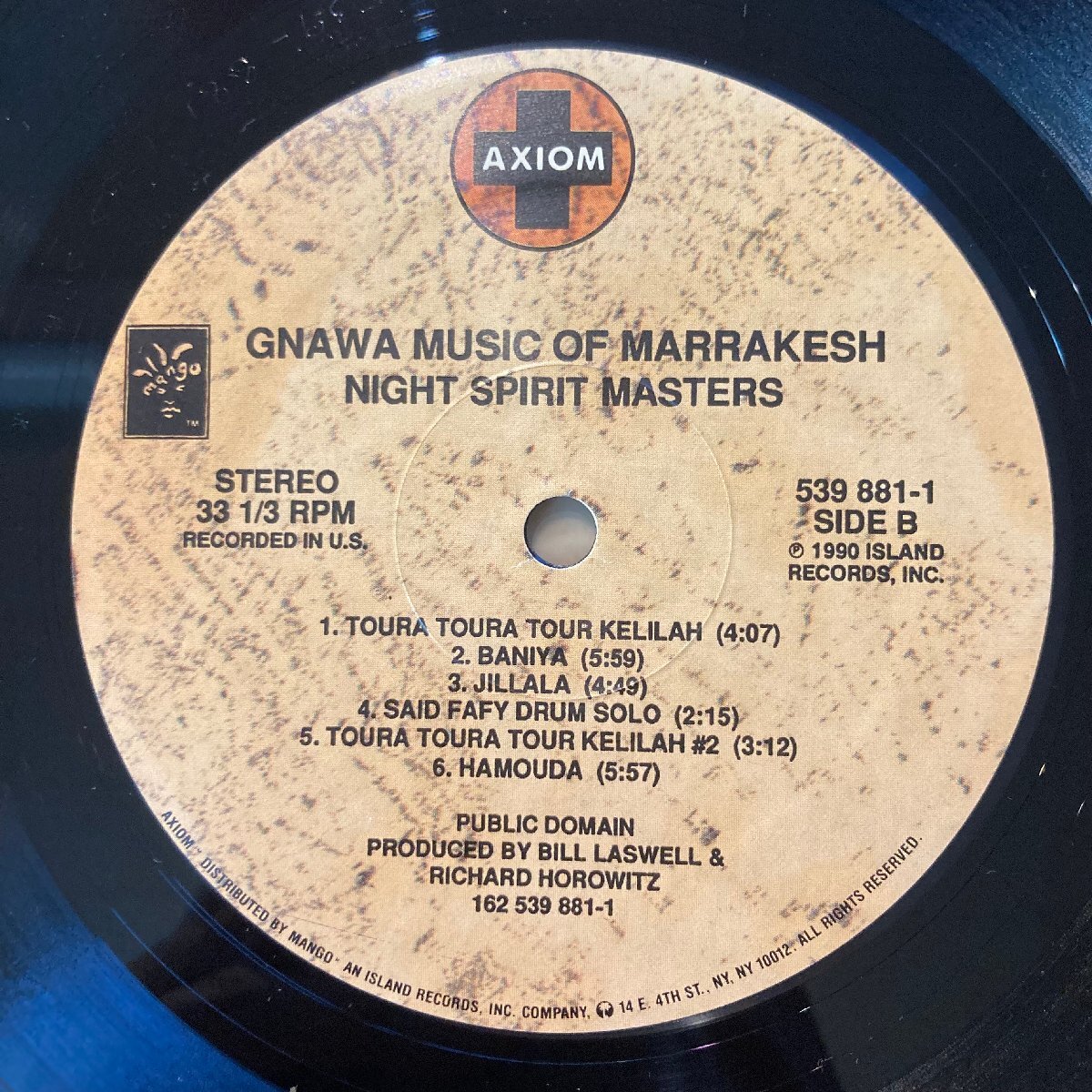 GNAWA MUSIC OF MARRAKESH /NIGHT SPIRIT MASTERS /5398811 /US-ORIGINAL /BILL LASWELL PROD★送料着払い★URT_画像4