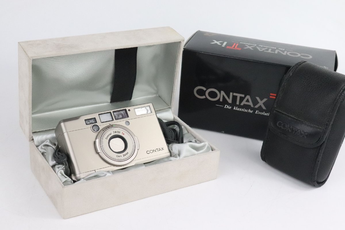 CONTAX コンタックス Tix チタン製 コンパクトフィルムカメラ 元箱付き★F_画像1