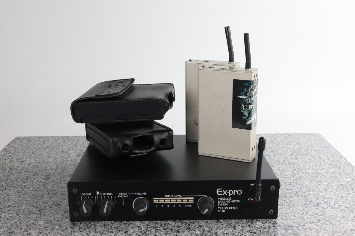 Ex-pro T-100 R-100 WIRELESS EARS MONITOR SYSTEMiya moni [ present condition delivery goods ]*F