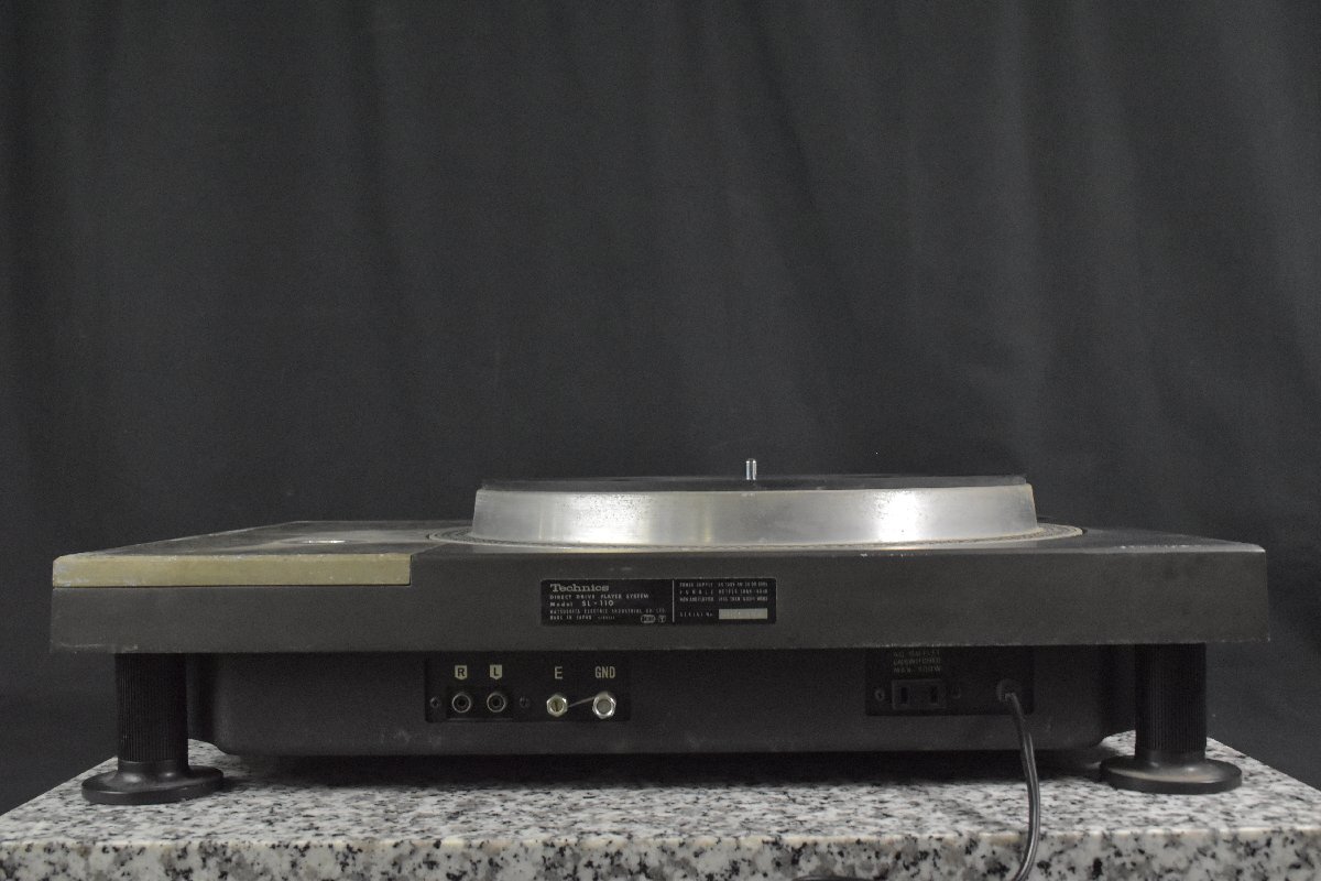 Technics テクニクス SL-110 ターンテーブル レコードプレーヤー【ジャンク品】★F_画像5