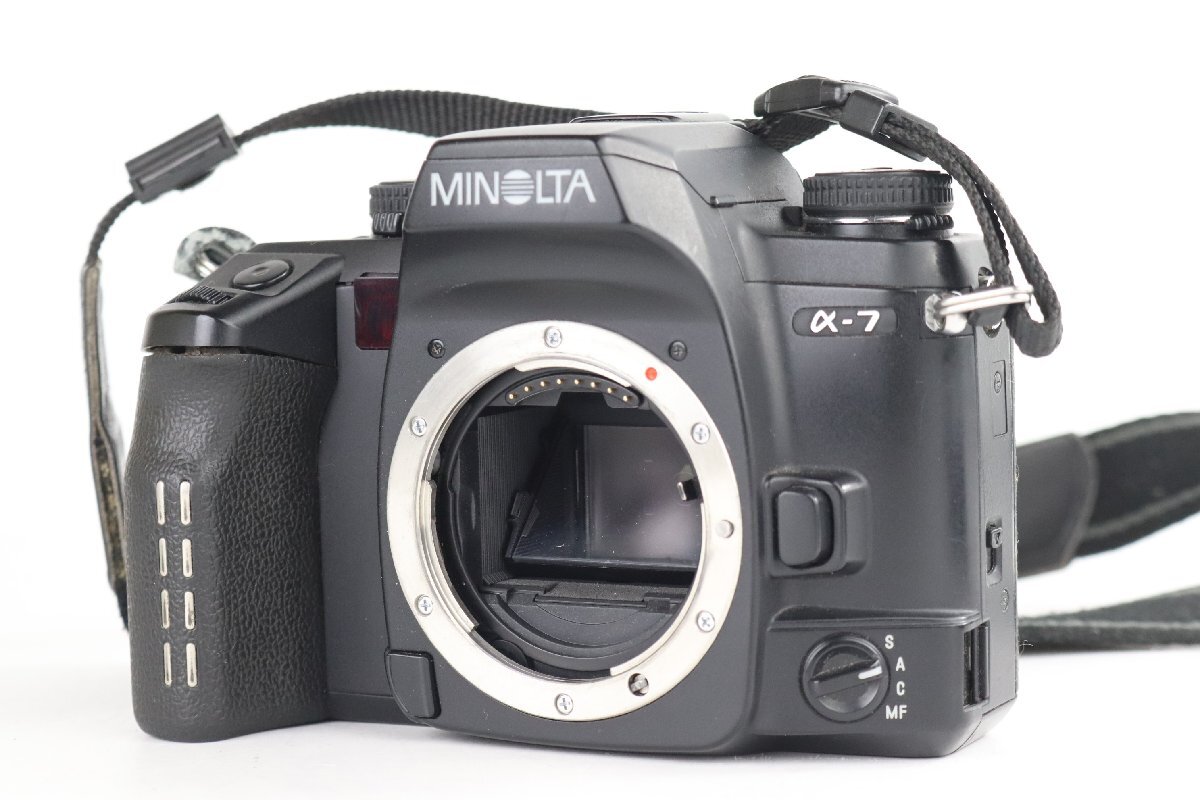 Minolta ミノルタ α-7 フィルム一眼レフカメラ + コニカミノルタ AF Zoom 17-35mm F2.8(32)-4 D ズームレンズ【ジャンク品】★F_画像2