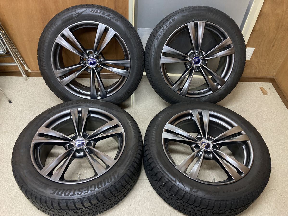 ２本バリ山　レクサスRXで使用 レアマイスター L-F ラウンジ 8J×20+30 5-114.3 ブリヂストンDM-V3 235/55R20 スタッドレス 4本セット_画像1