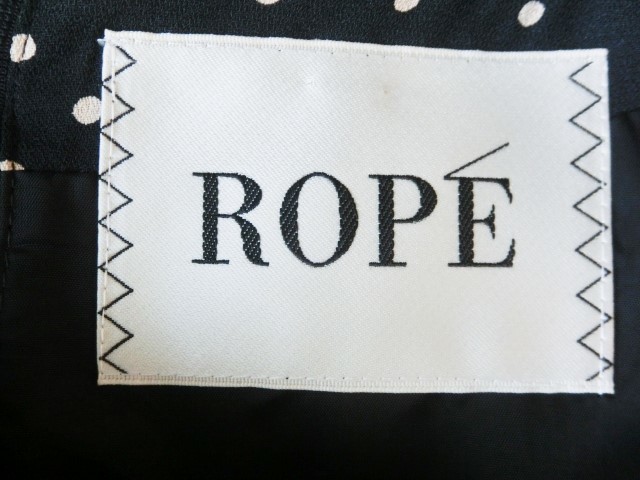 【大きいサイズ】◆美品◆ROPE ロペ◆ドット柄＆おリボンの素敵なワンピース◆１３号相当_画像9