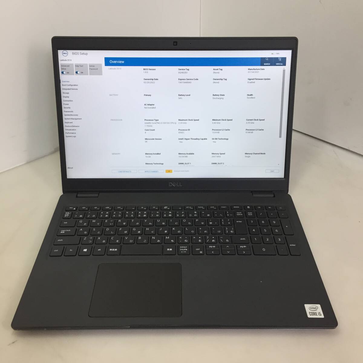 ★DELL Latitude 3510 ノートPC Core i5-10310U 1.70GHz 16GB/SSD256GB【リカバリ済/現状渡し】の画像1