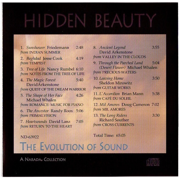 音楽CD Narada Artists(ナラダ・アーティスト) 「Hidden Beauty(ヒドゥン・ビューティ)」Narada Media ND-63922 輸入盤 冒頭数分再生確認済_画像7