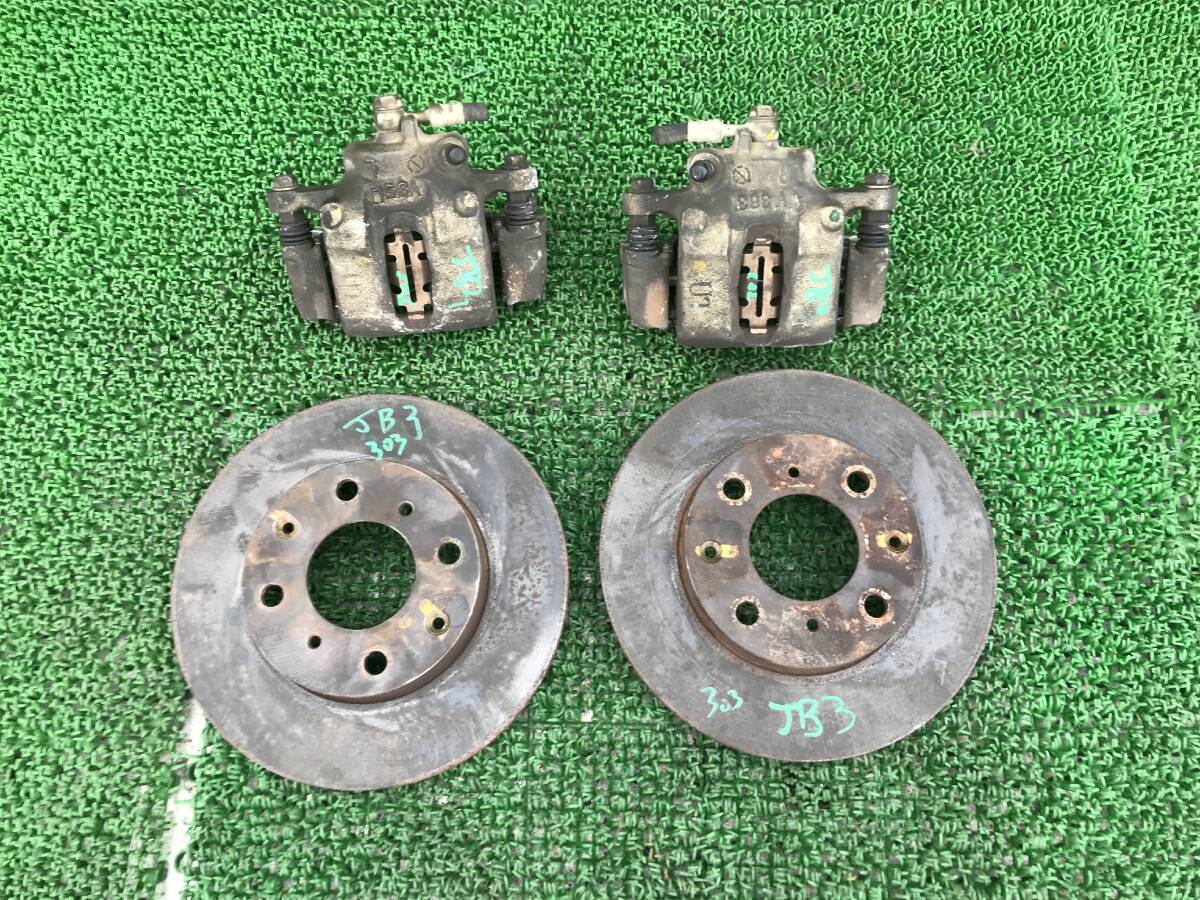  Honda Life Dunk JB3 original front brake calipers left right disk rotor right left 4 point set 