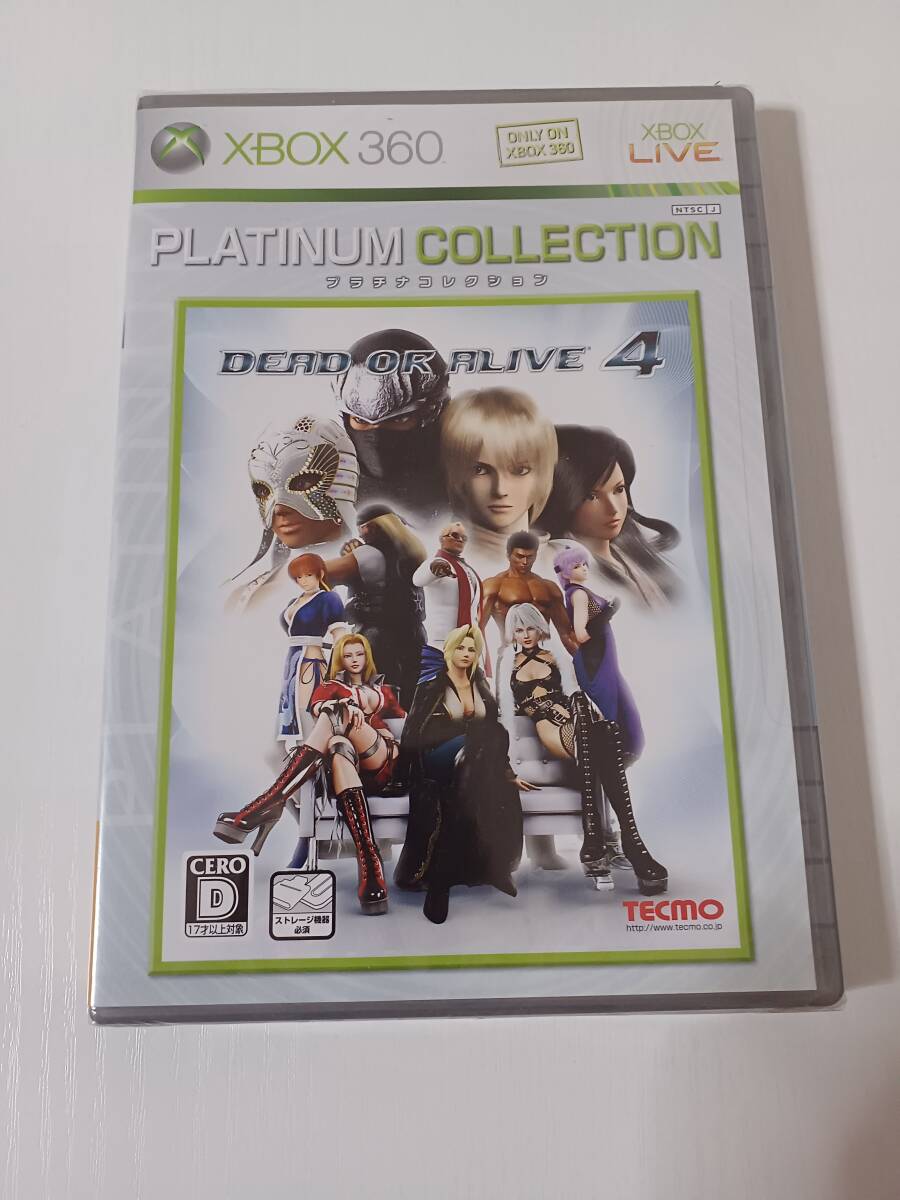 XBOX360　DEAD OR ALIVE 4 デッドオアアライブ4　プラチナコレクション 未開封新品　送料込み　即決_画像1