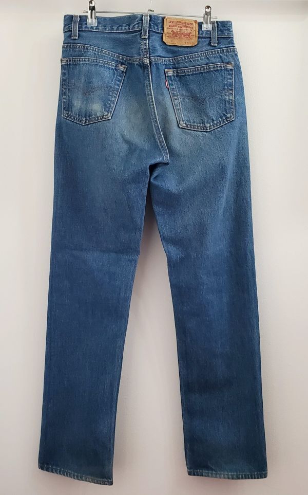 Levisリーバイス■良品 80s vintage USA製 501 赤文字 87 ハチナナ 14oz ストレートデニム W30 1989年製 コーンミルズ 米国製 古着_画像3