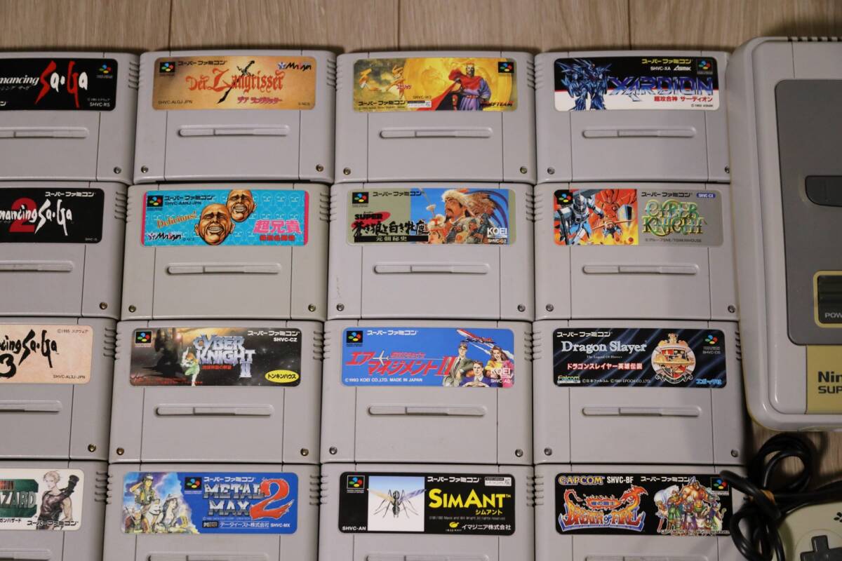 スーパーファミコンソフト31本 + スーパーファミコン本体 スーパーファミコンソフト31本 + スーパーファミコン本体
