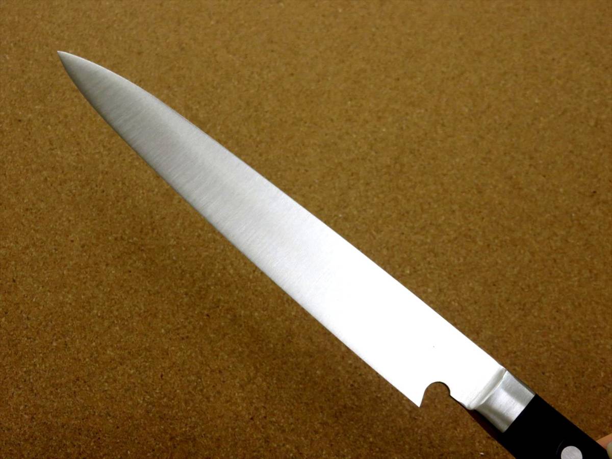 関の刃物 刺身包丁 20.5cm (205mm) 濃州正宗作 ステンレス鋼 ABS樹脂 本通し 刺身を一方向に引き切る 刃渡り長めの片刃 右利き用 日本製