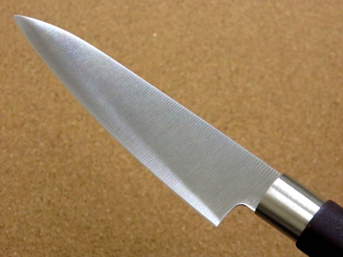 関の刃物 ペティナイフ 12cm (120mm) 濃州正宗作 ステンレス刃物鋼 果物包丁 野菜 果物の皮むき 飾り切りナイフ 小型の両刃万能 日本製