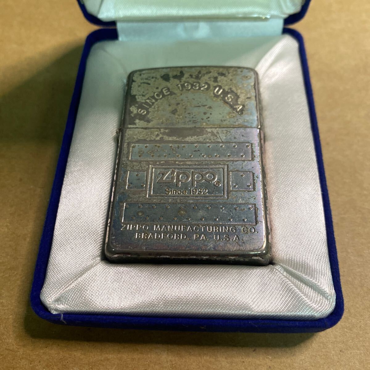 128 ZIPPO ジッポー オイルライター SINCE1932 U.S.A 喫煙具 ビンテージ　コレクション_画像2