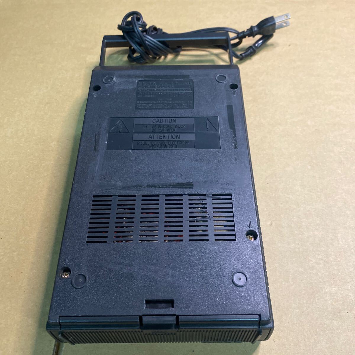 130 ラジカセ　SONY ソニー カセットレコーダー　TCM-858 ブラック　昭和レトロ　ビンテージ_画像8