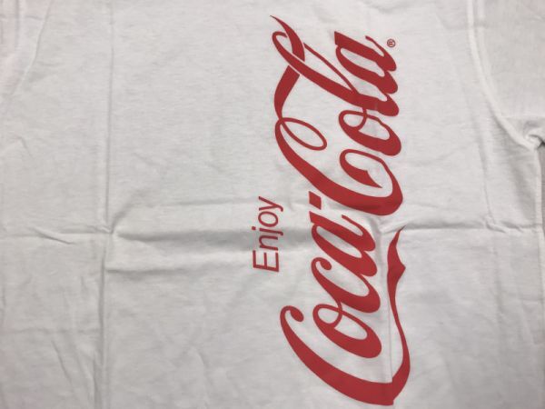 ALMA製 Coca-Cola コカコーラ 企業もの オールド レトロ ストリート 古着 ロゴプリント 半袖Tシャツ カットソー メンズ L 白_画像3