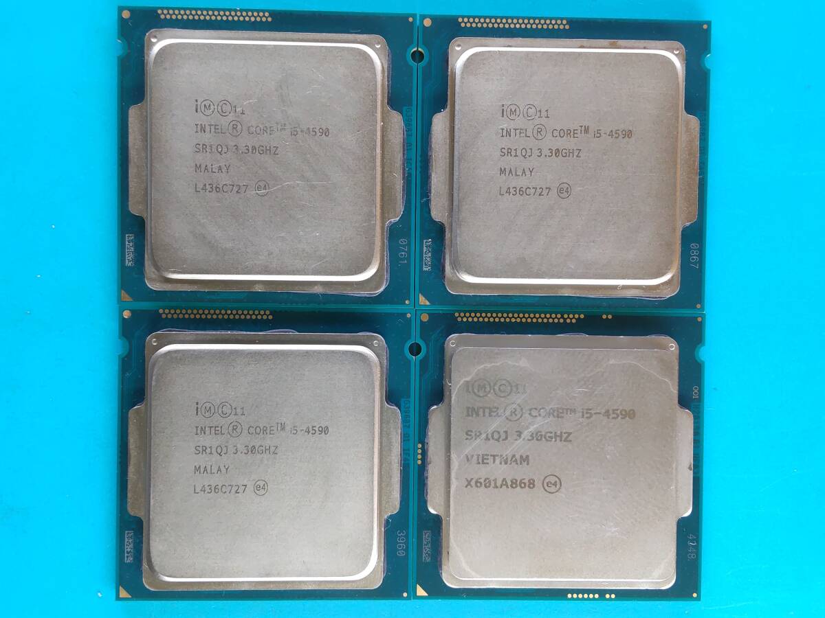 Intel Core i5-4490 4個セット 動作未確認※動作品から抜き取17080050514_画像1