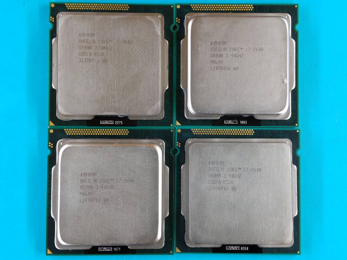 Intel Core i7-2600 4個セット 動作未確認※動作品から抜き取53180070514_画像1