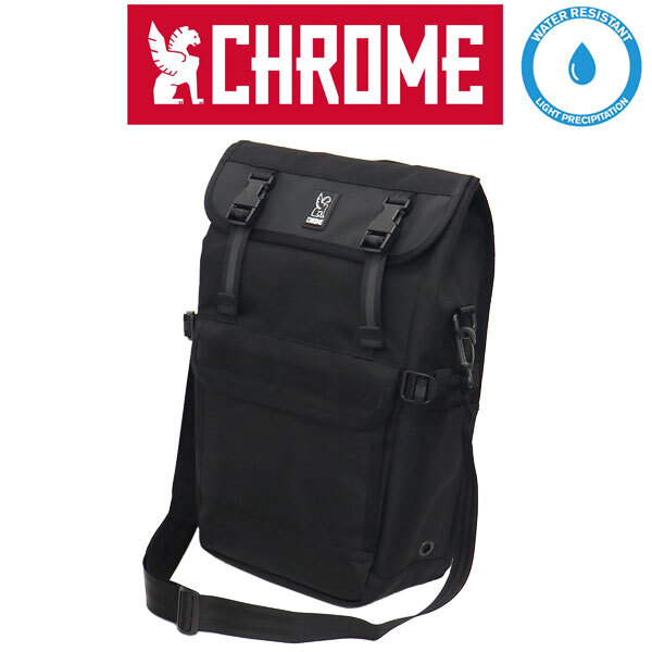 CHROME( chrome Chrome ) BG358BK HOLMAN PANNIER BAG ho Le Mans pannier bag BLACK CH376