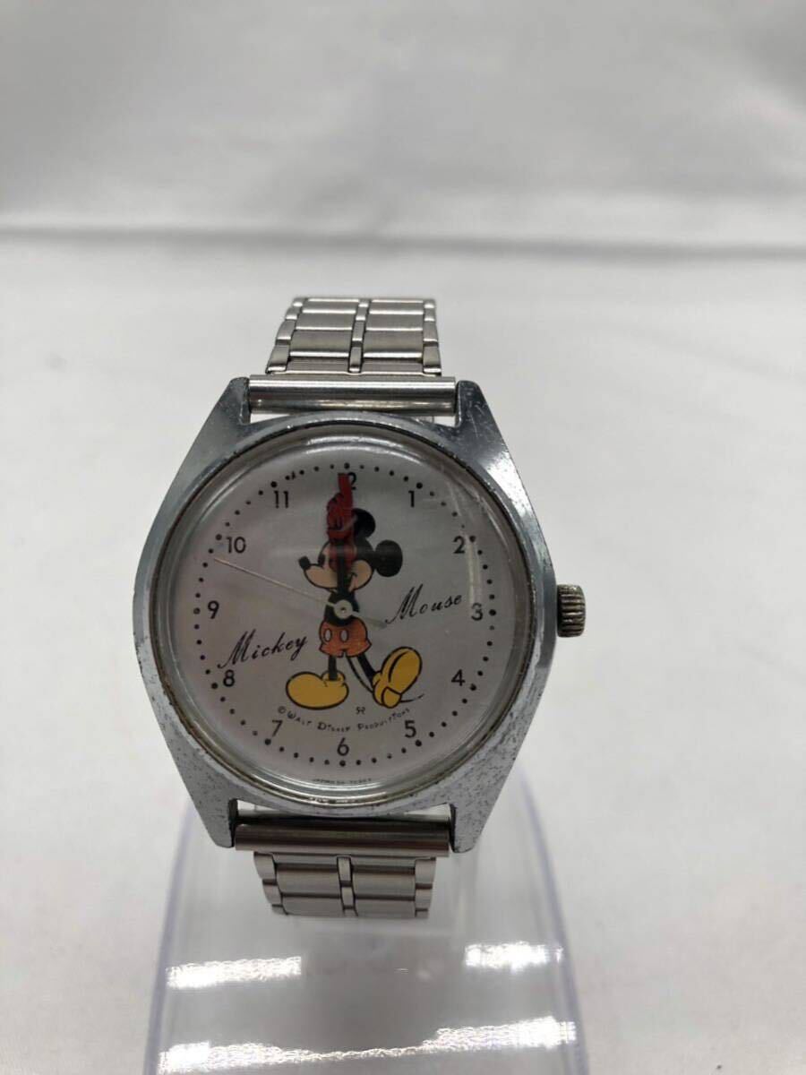 Disney ディズニー ミッキーマウス 腕時計 手巻き 稼働品 中古 YS JSJEの画像1