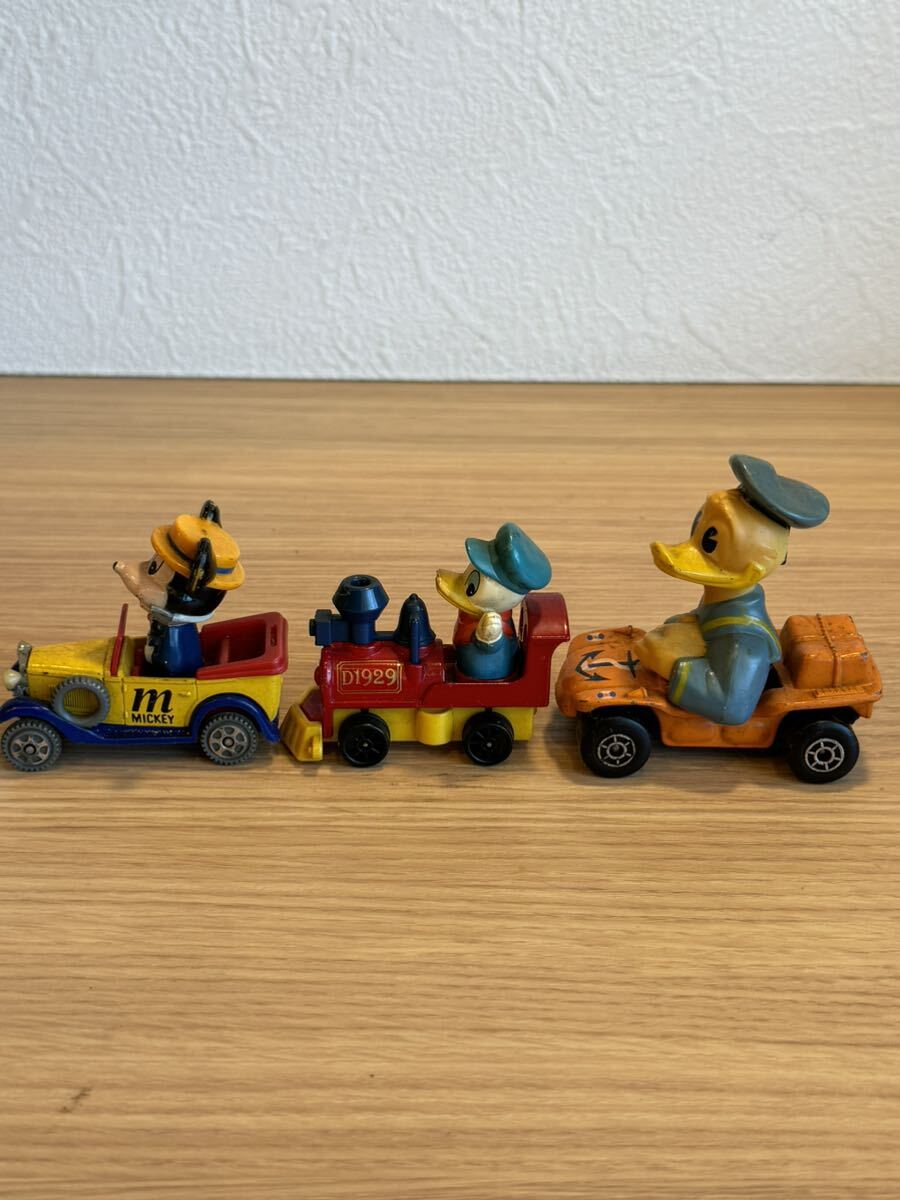  Tommy Matchbox minicar Disney Mickey Donald toy toy Showa Retro antique vintage toy miscellaneous goods set 