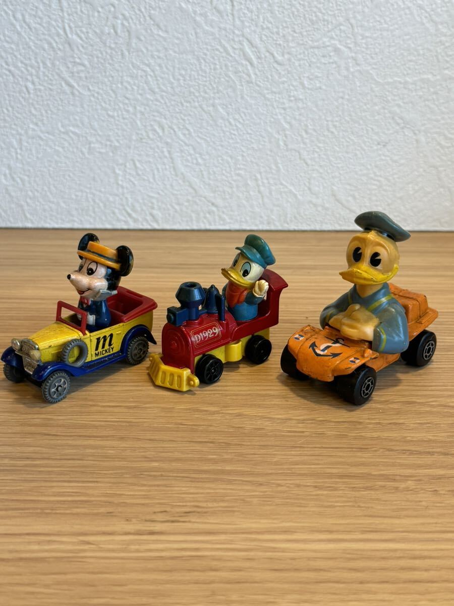  Tommy Matchbox minicar Disney Mickey Donald toy toy Showa Retro antique vintage toy miscellaneous goods set 