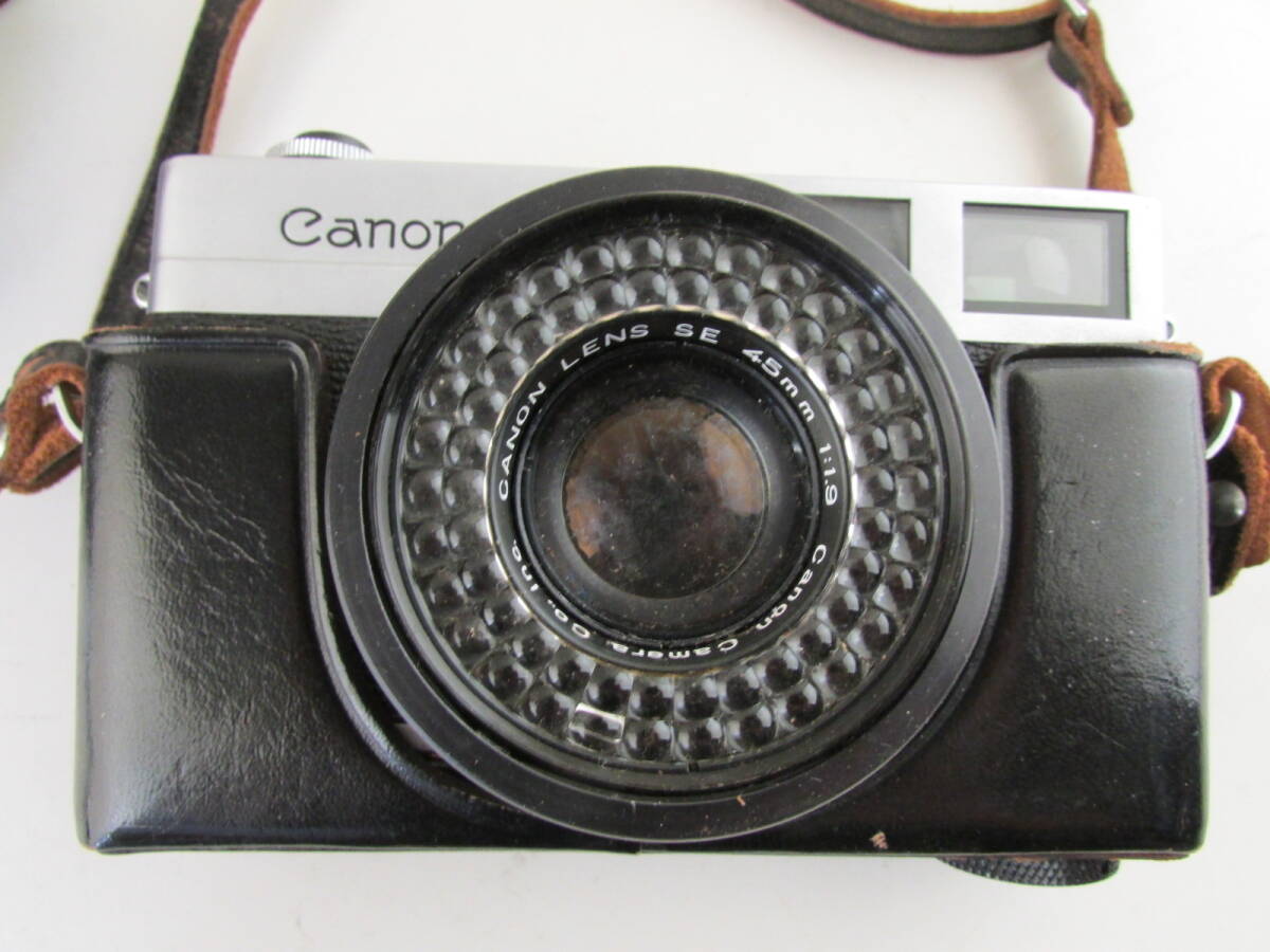 (k6920)フィルムカメラ　キャノン　Canonet 革ケース付き　45mm 1:1.9_画像2
