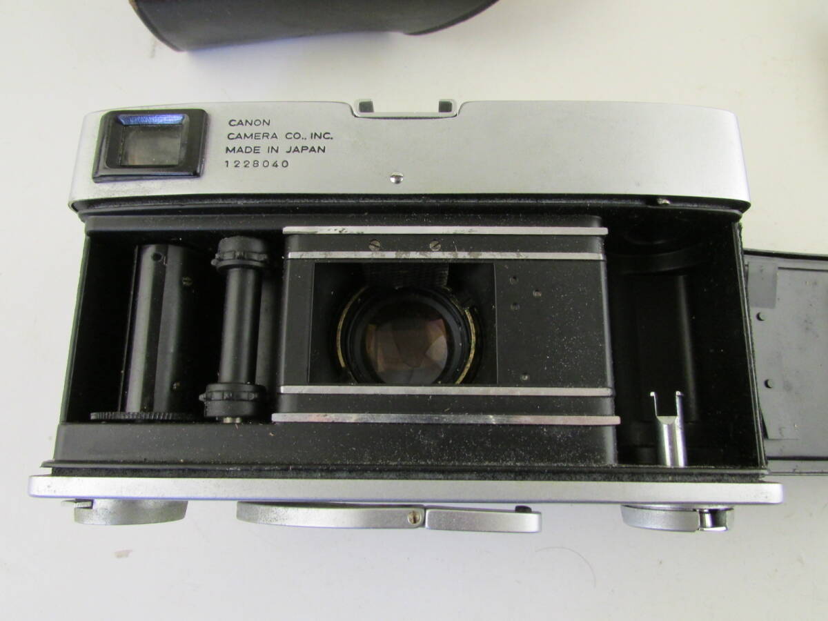 (k6920)フィルムカメラ　キャノン　Canonet 革ケース付き　45mm 1:1.9_画像4