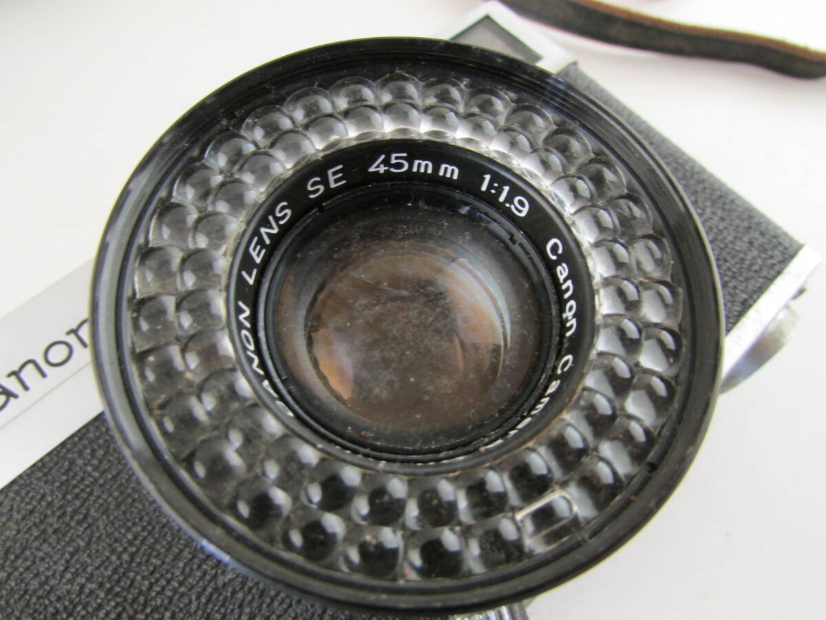 (k6920)フィルムカメラ　キャノン　Canonet 革ケース付き　45mm 1:1.9_画像5