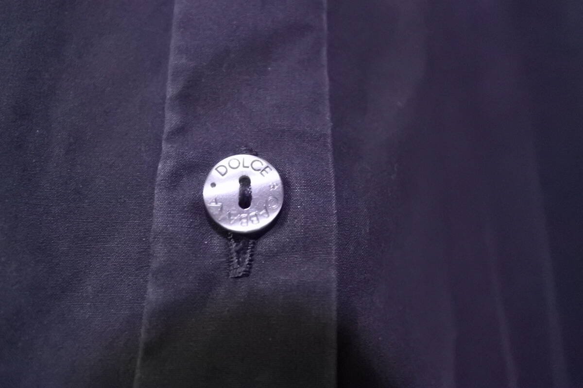 00's DOLCE＆GABBANA GOLD L/S Shirts size 38 ドルガバ 長袖シャツ ブラック イタリア制