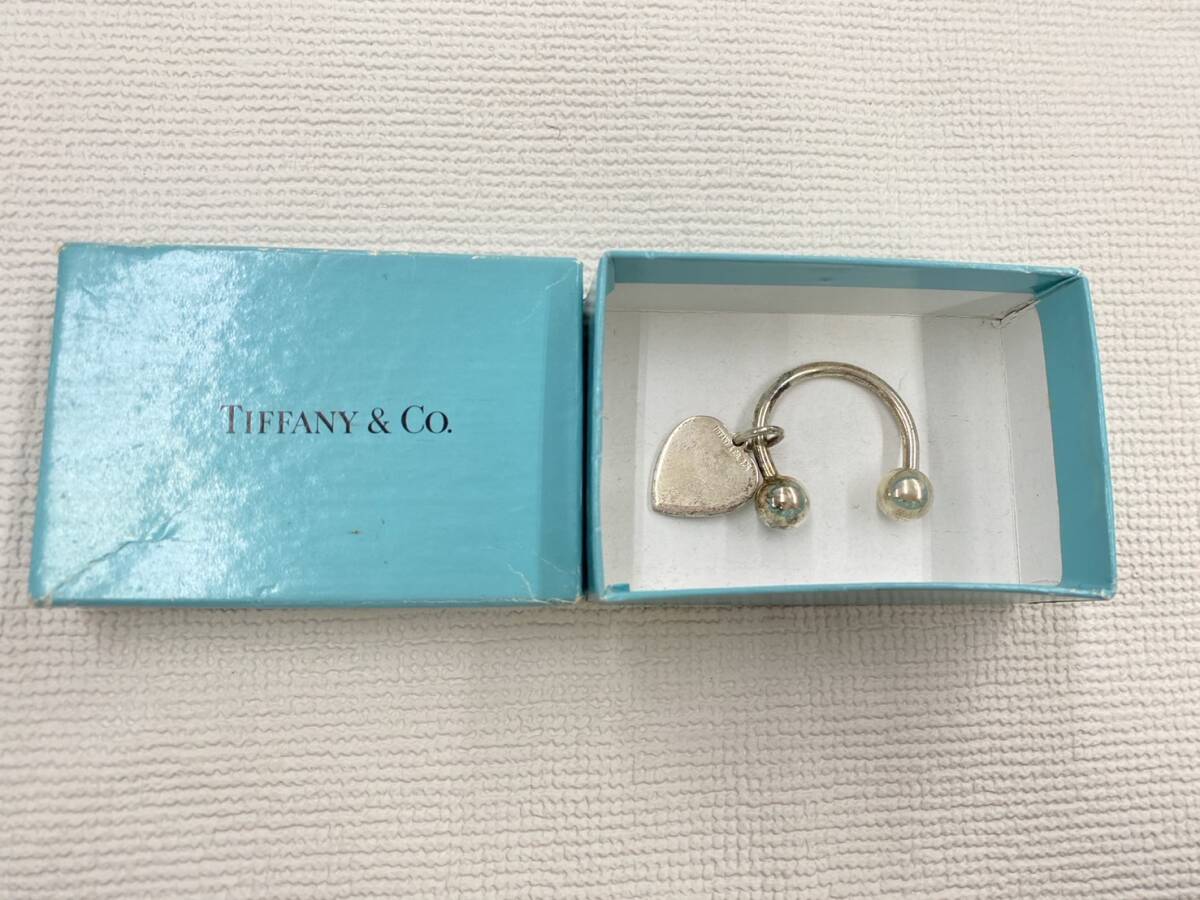 [M]TIFFANY&Co Tiffany Retun to Tiffany Heart бирка SV925 кольцо для ключей брелок для ключа очарование оттенок серебра 