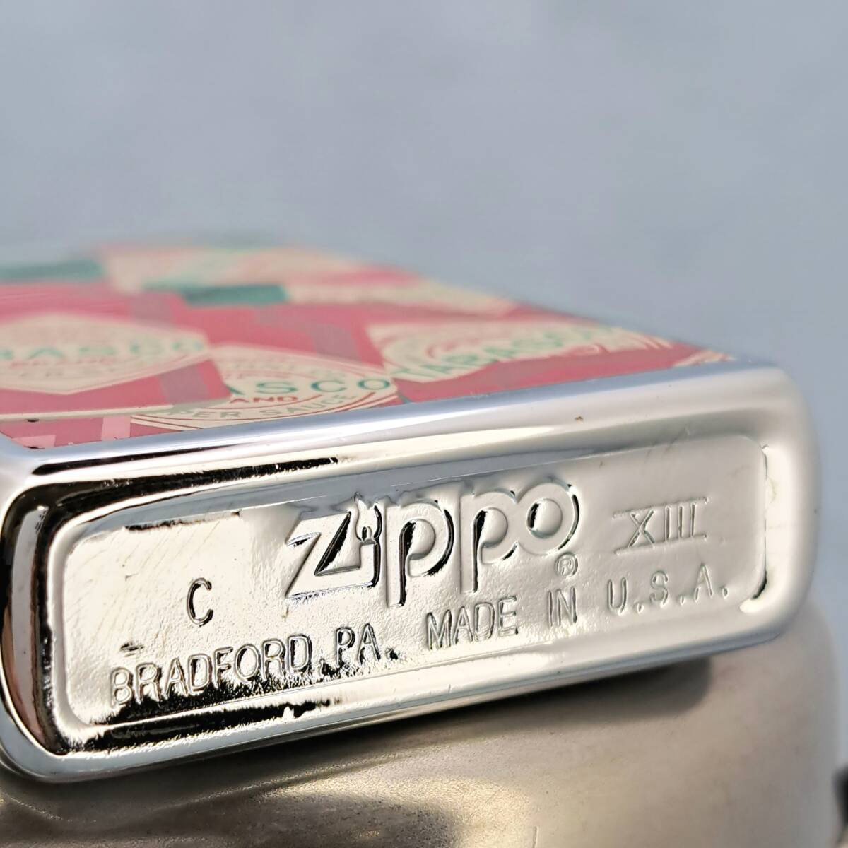 1000円～ zippo 美品 タバスコ モデル Tabasco ペイント 1997年製 シルバー SILVER color 企業コラボ ジッポー オイルライター USA 081_画像3