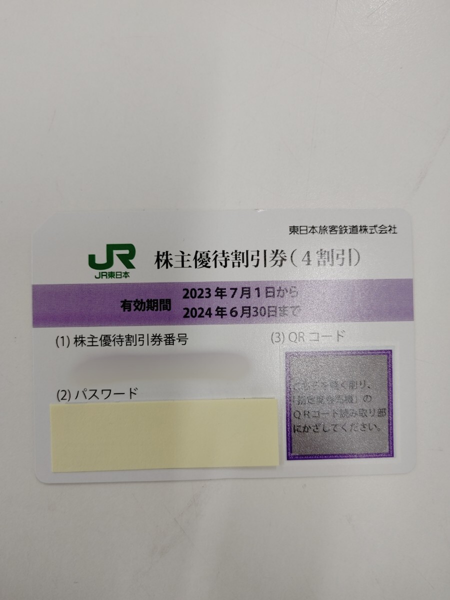 JR東日本株主優待券①　2024/6/30迄　番号通知も可能！_画像1