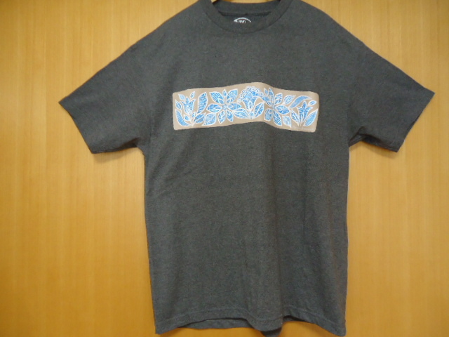 即決　ハワイ　reyn spooner　レインスプーナー　Ｔシャツ　ダークグレー・茶色　花・葉っぱ柄　ＸＬ_画像3