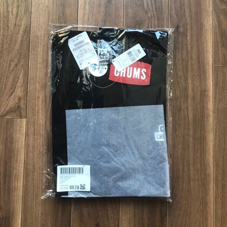  ограничение развитие CHUMS×FREAK\'S STORE/ Chums специальный заказ hi -тактный Lee задний принт вырез лодочкой футболка XL чёрный 