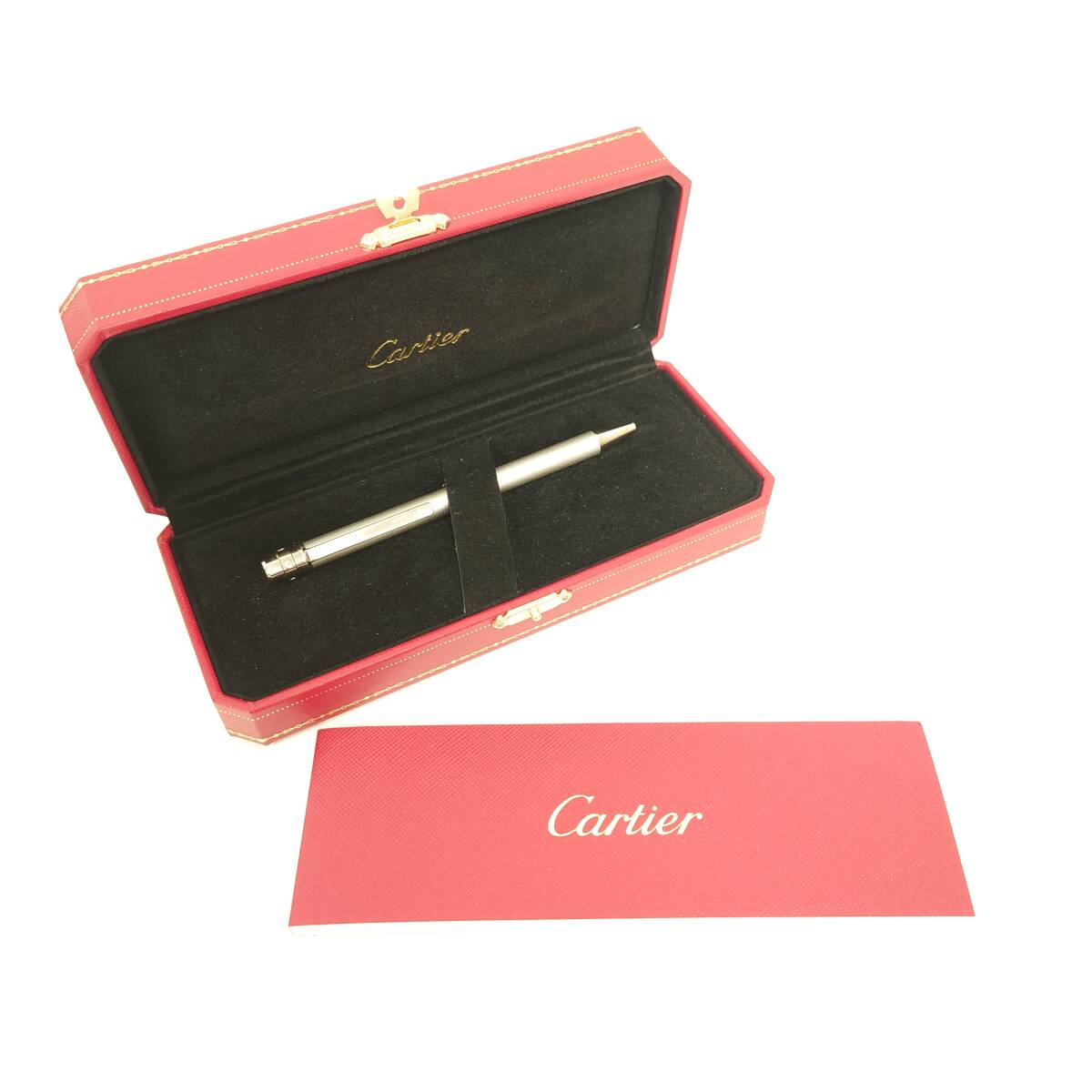 【Cartier/カルティエ】サントス ドゥ カルティエ ボールペン サントス ST150191 ツイスト式 文房具/文具★6763_画像1