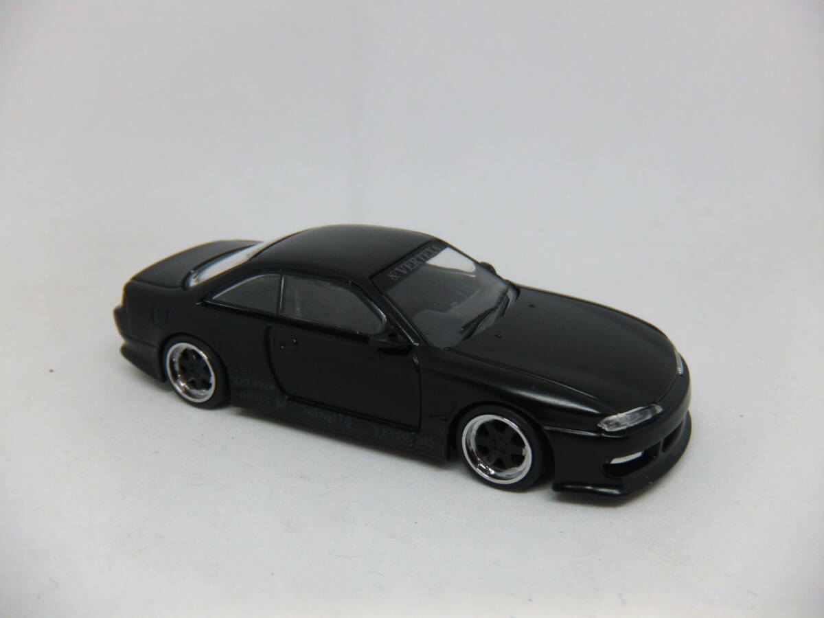 【貴重：台湾限定】Tarmac 1/64 日産シルビア S14 ブラック VERTEX Tarmac Works SILVIA 4th Stancegarage Matte Black _画像5