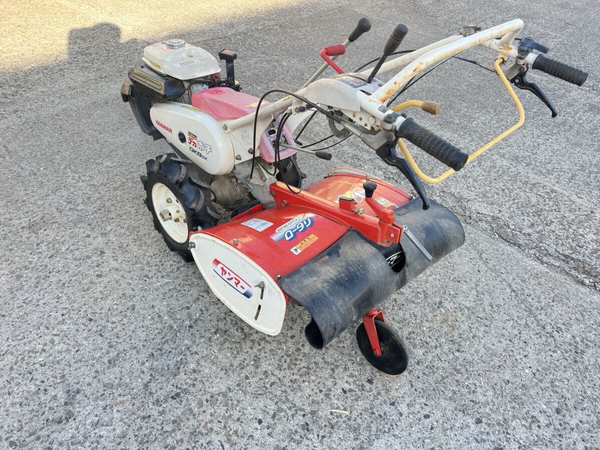 001【中古】ヤンマー 農用トラクター　DK8 YANMAR ミニ耕うん機 耕運機 デカポチ DK8DX中古動作良好。_画像2