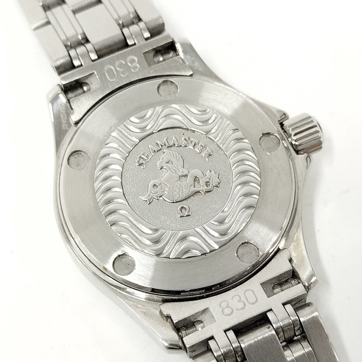 ●現状品 OMEGA オメガ シーマスター 120m 2571.31 レディース腕時計 シルバー文字盤 クォーツ デイト 中古[ne]u587_画像7