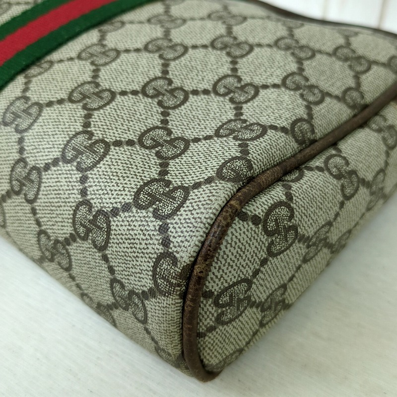 GUCCI グッチ シェリーライン ポーチ GG PVC イタリア製