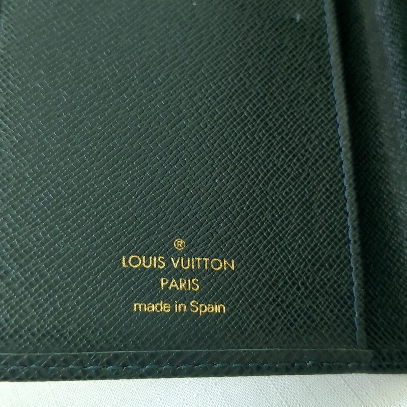 LOUIS VUITTON ルイヴィトン タイガ アジェンダ ポッシュ 手帳カバースペイン製 R20430 深緑_画像8