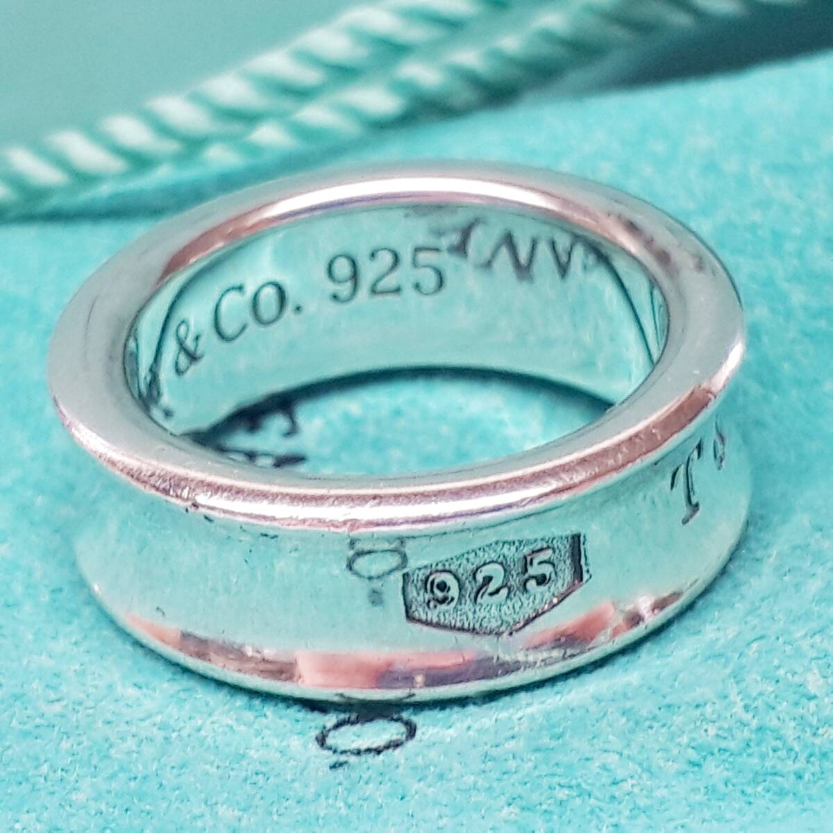 【TIFFANY&Co　SV925リング】★艶出し済★　ナロー　アクセサリー　指輪　ティファニー_画像5